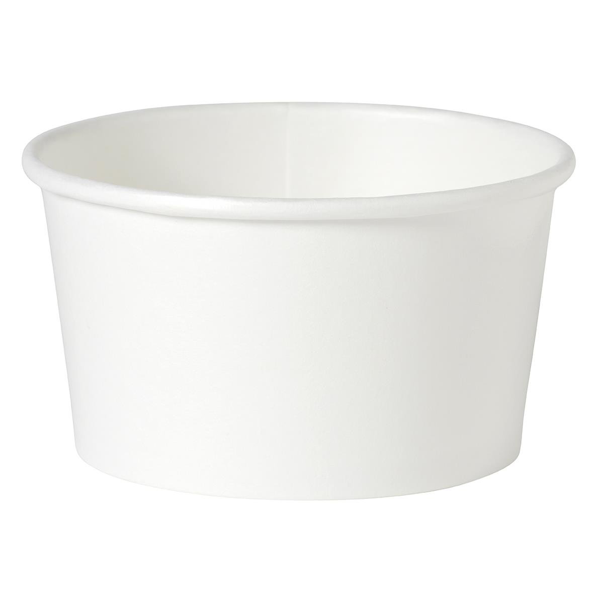 Vit rund pappersform Duni med PE-beläggning, Ø115x63mm, 400ml