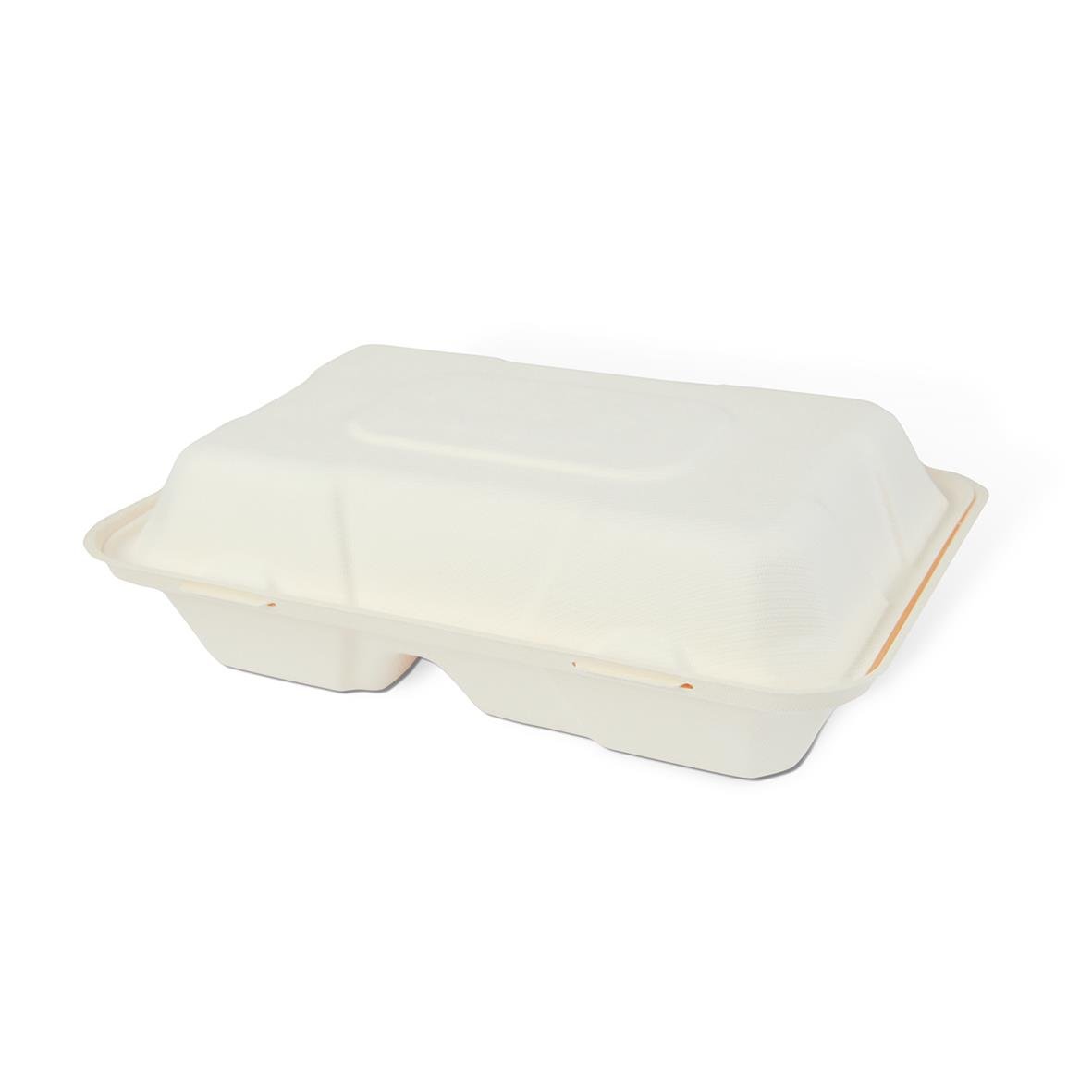 Hämtbox i träfiber, vit, 2-fack, 235x165x75mm