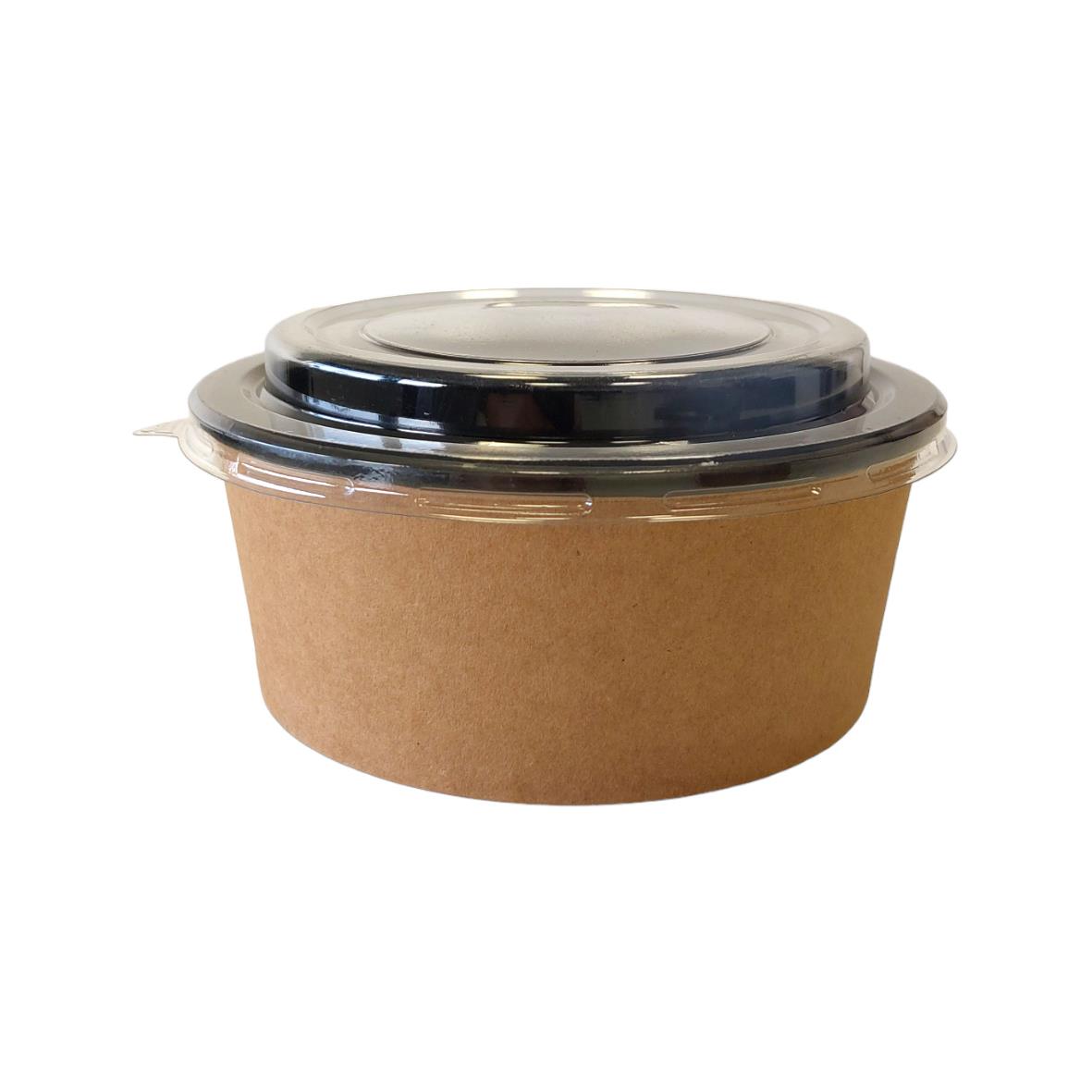 Pappersform Petra Brun svart 165x70mm 1000ml med lock