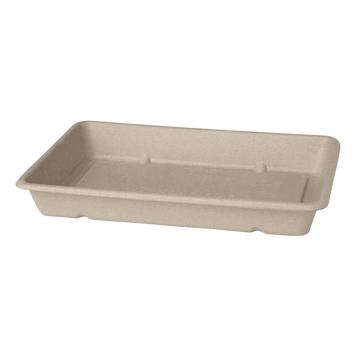 Brun pappersform Duni Bagasse 230x155x36mm 850ml