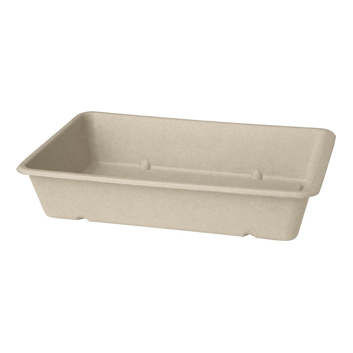 Brun pappersform Duni Bagasse 230x155x46mm 1200ml