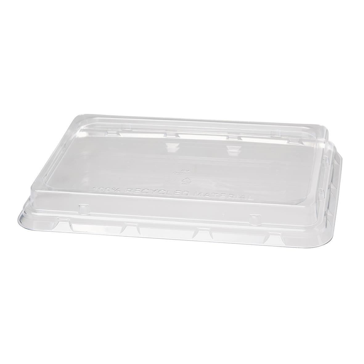 Transparent lock Duni rPET behållare 239x165x28mm, 850/1200ml