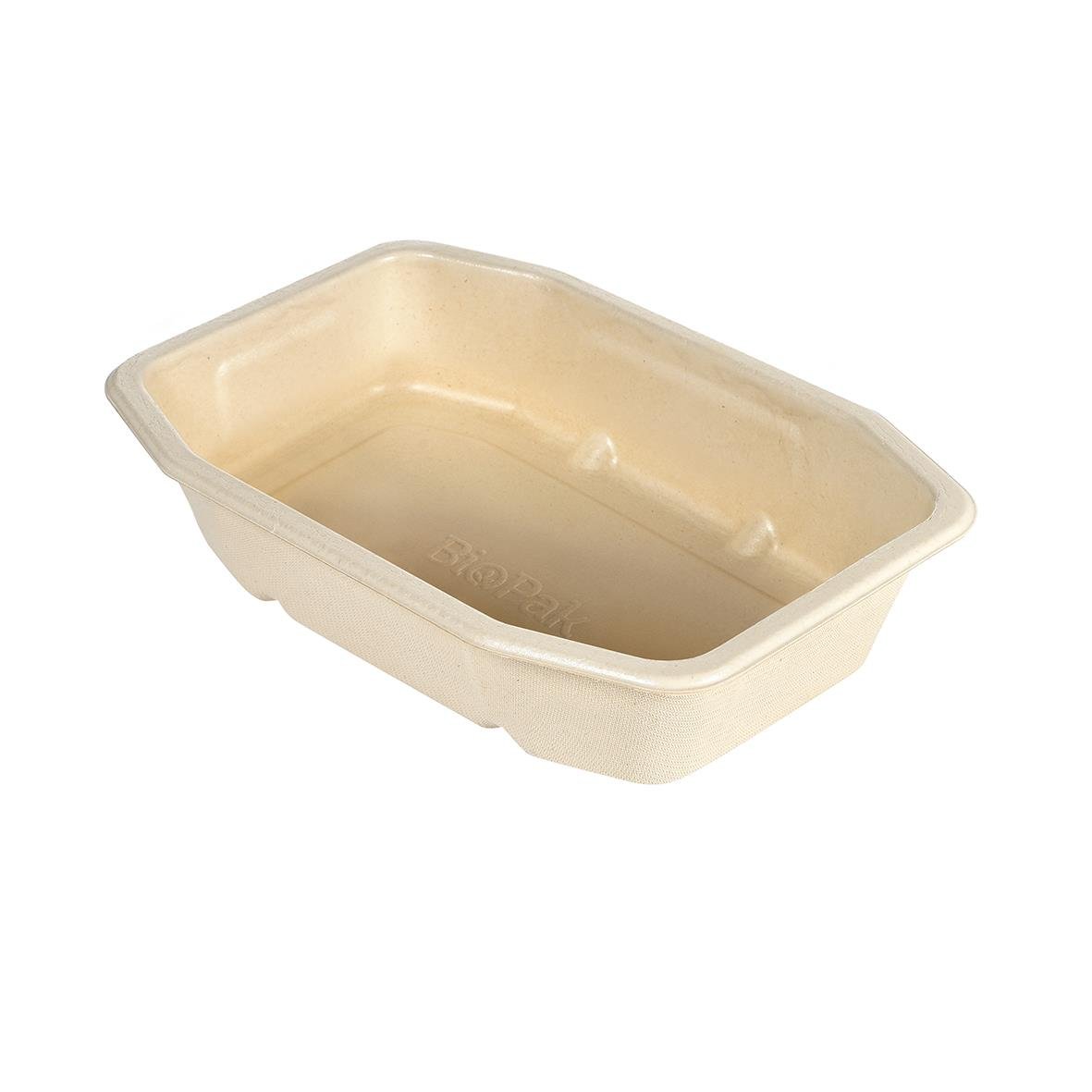 Brun pappersform Duniform HMR Bagasse 215x148x40mm 820ml