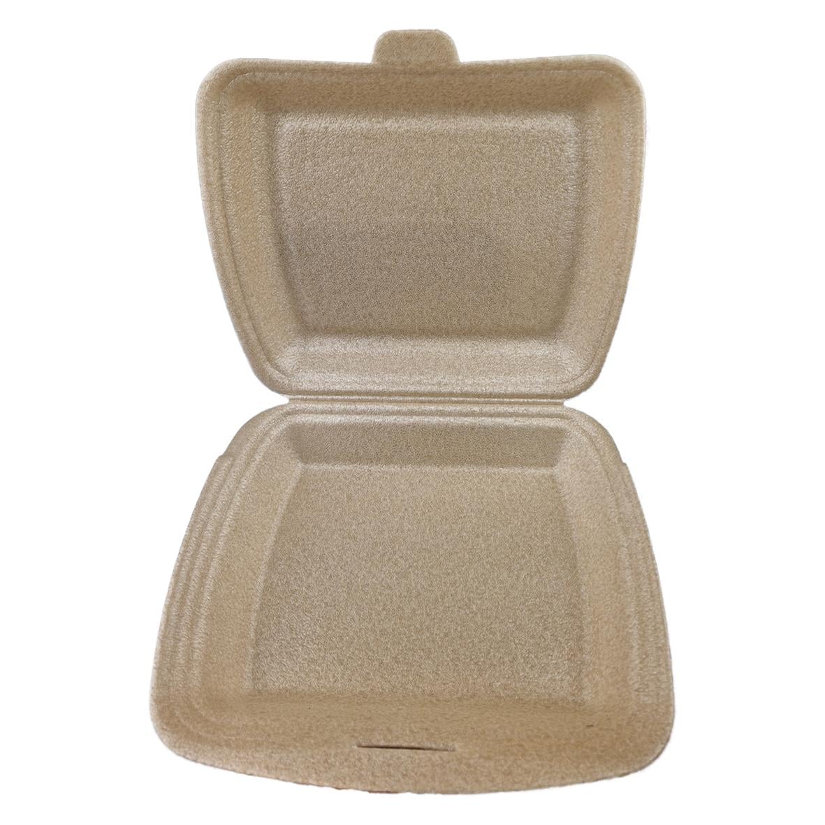 Hämtbox Gastro XPP 1-fack natur, 240x200x70mm, tillverkad av naturmaterial, med lock