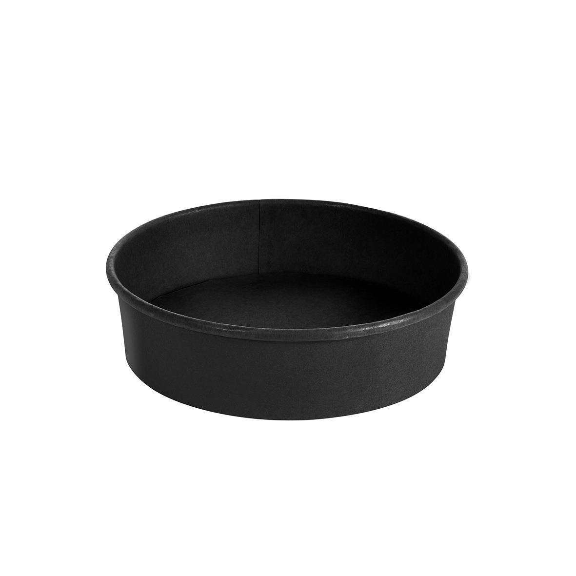 Rund svart pappersform Duni Contrast Ø184x46mm 900ml