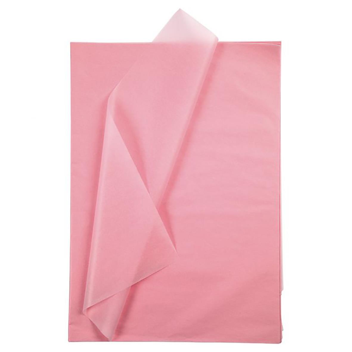 Rosa HDPE plastfolie på 500x700 mm, vikta och skrynkliga