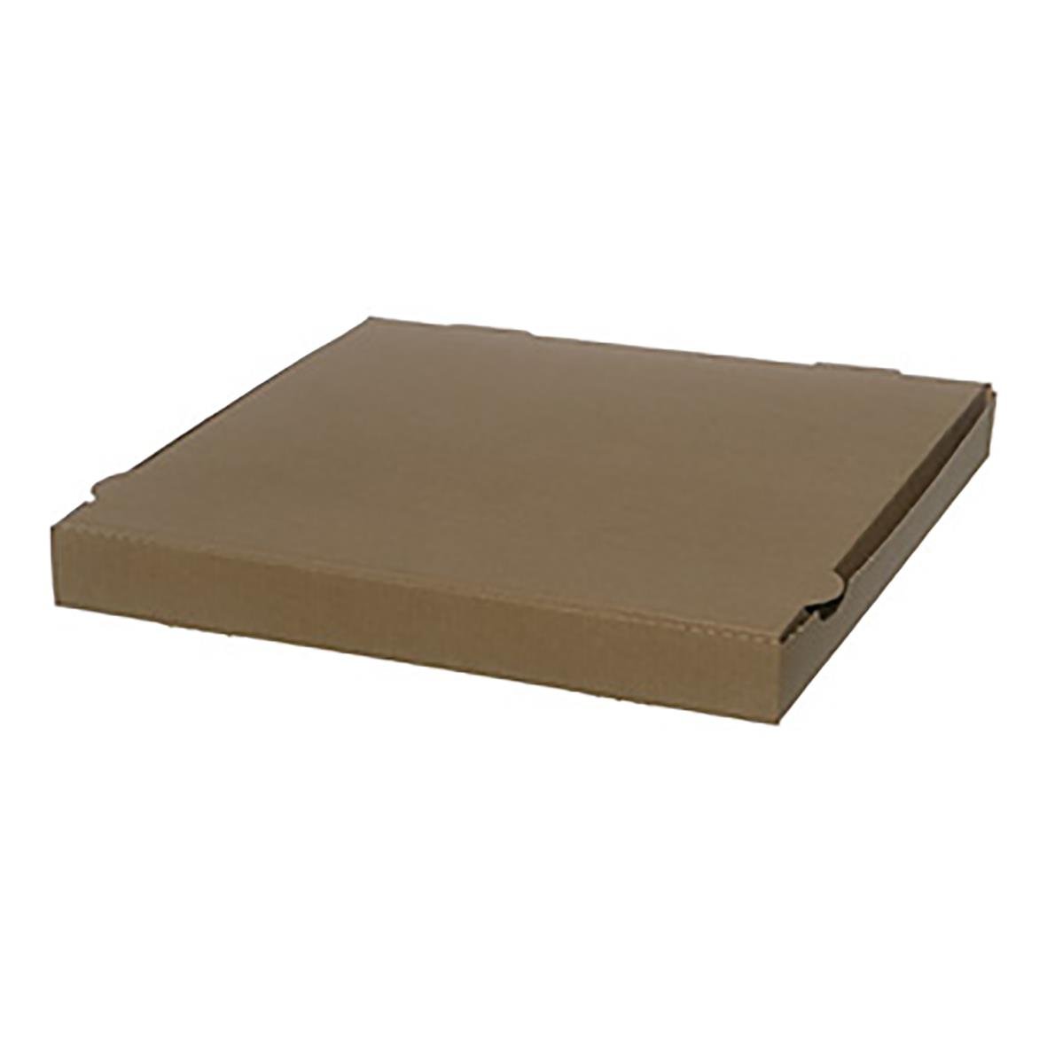 Brun pizzakartong i wellpapp, mått 330x330x35 mm