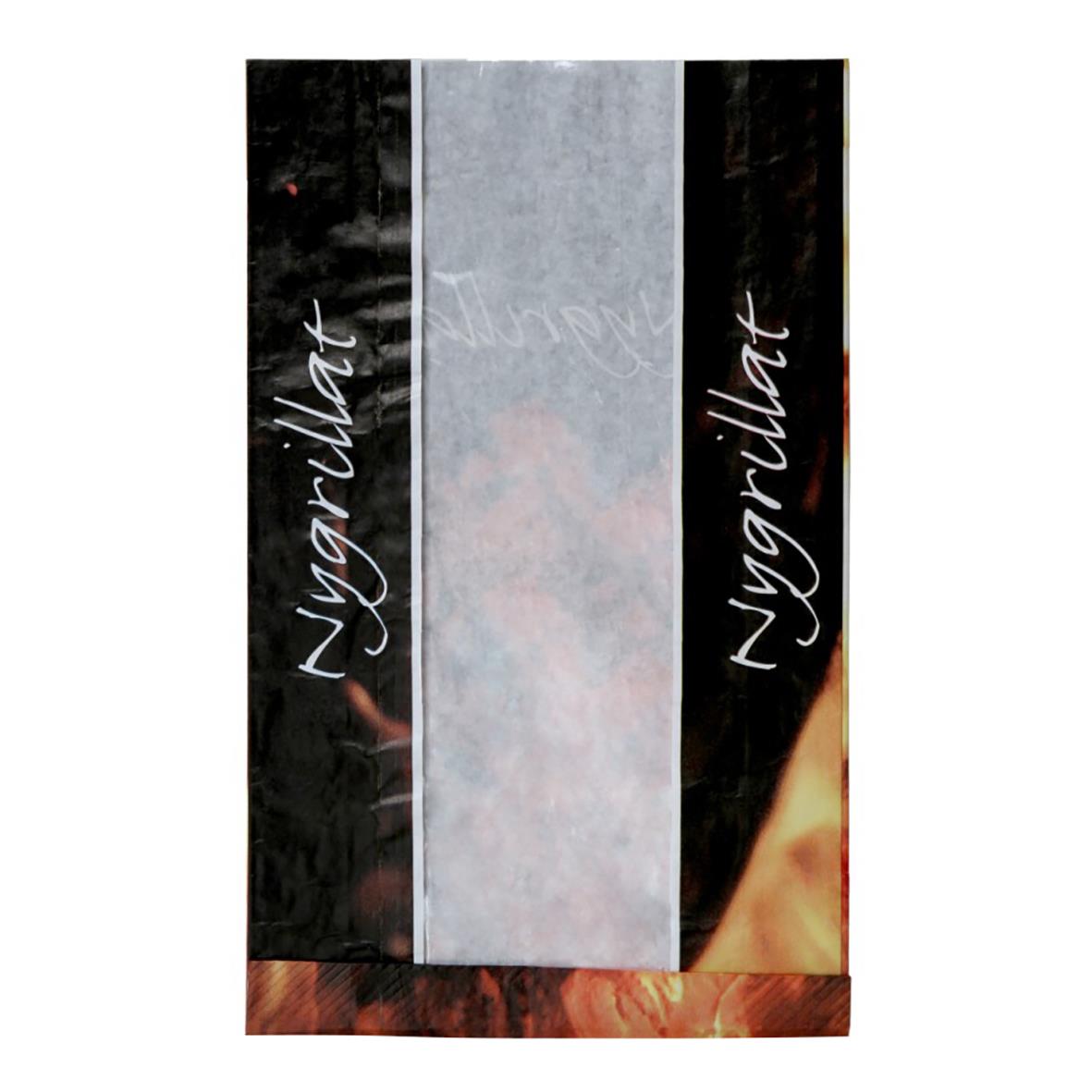 Grillpåse i plast med fönster, nygrillat, mått 150x60x300mm