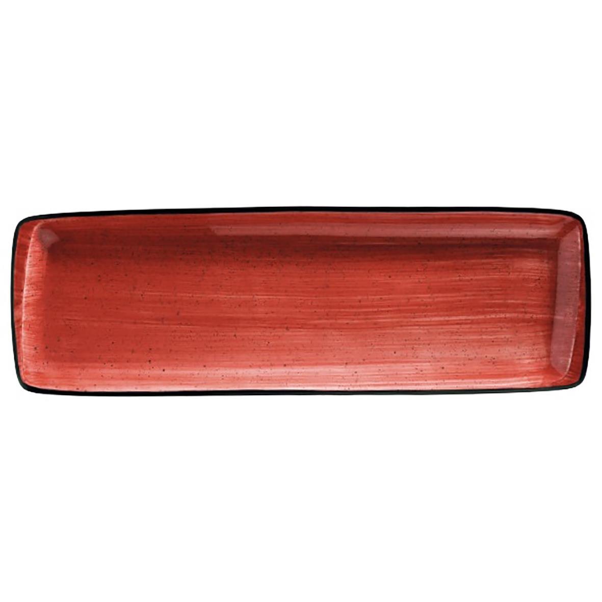 Lång, röd Fat Bonna Aura Passion 48x16cm