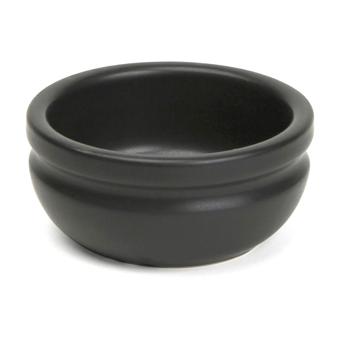 Svart stengods smörskål från Skål Xantia, 65 mm, 4 cl