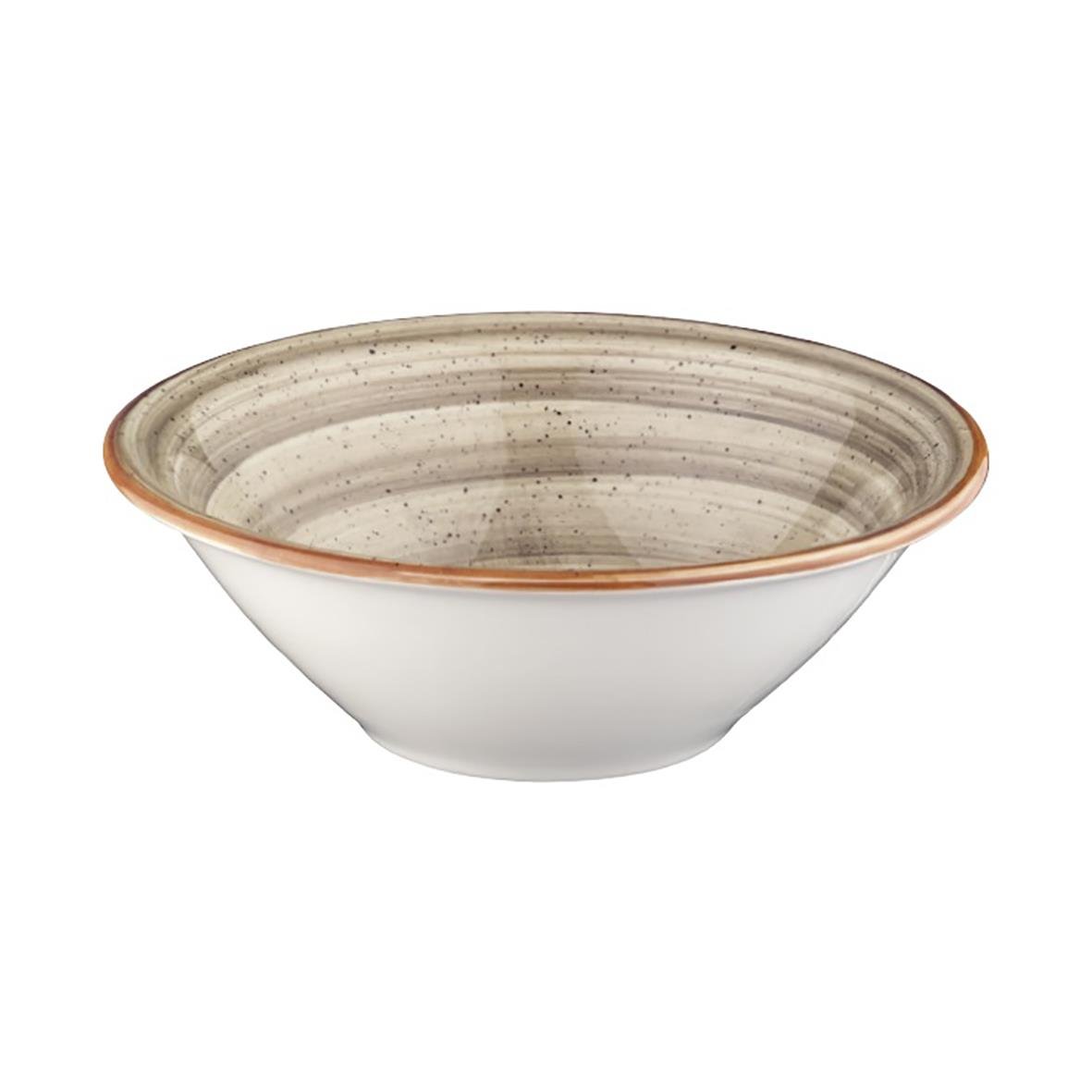 Skål Bonna Aura Terrain Ø20cm med beige och vit dekor