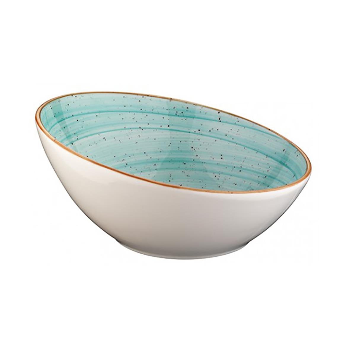 Skål Bonna Aura Aqua Ø8cm med blå insida och vit utsida