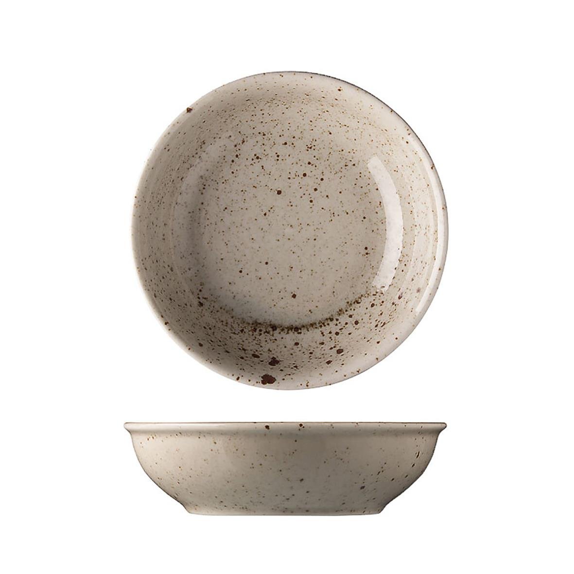 Skål Lifestyle Natural med diameter 15 cm i beige med mörka fläckar