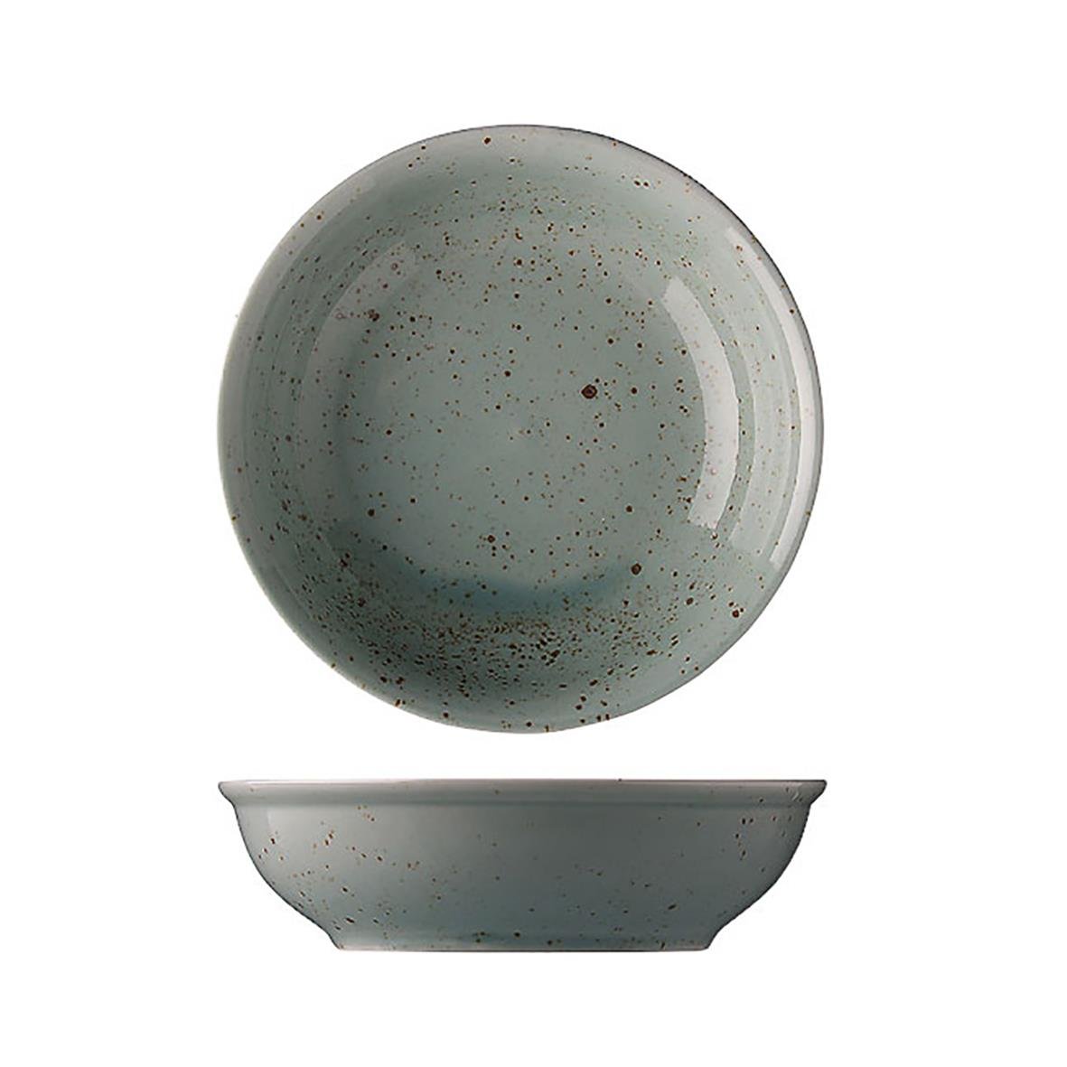 Skål Lifestyle Rainforest Ø13cm, grå med mörka fläckar, rund form