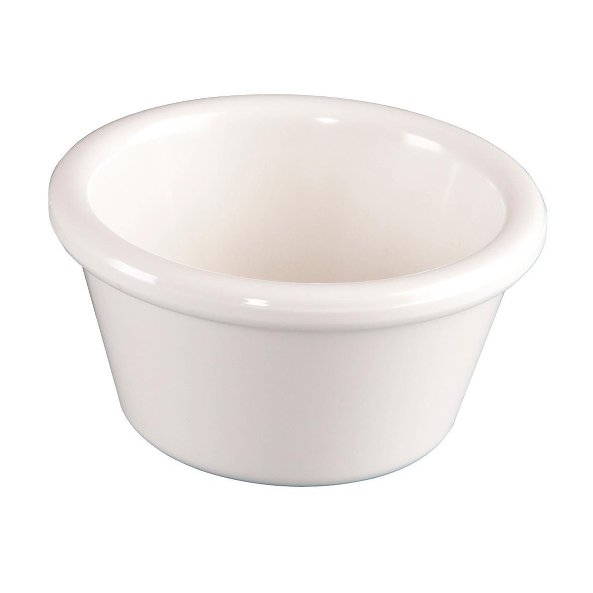 Rund vit melamin skål 70x37 mm