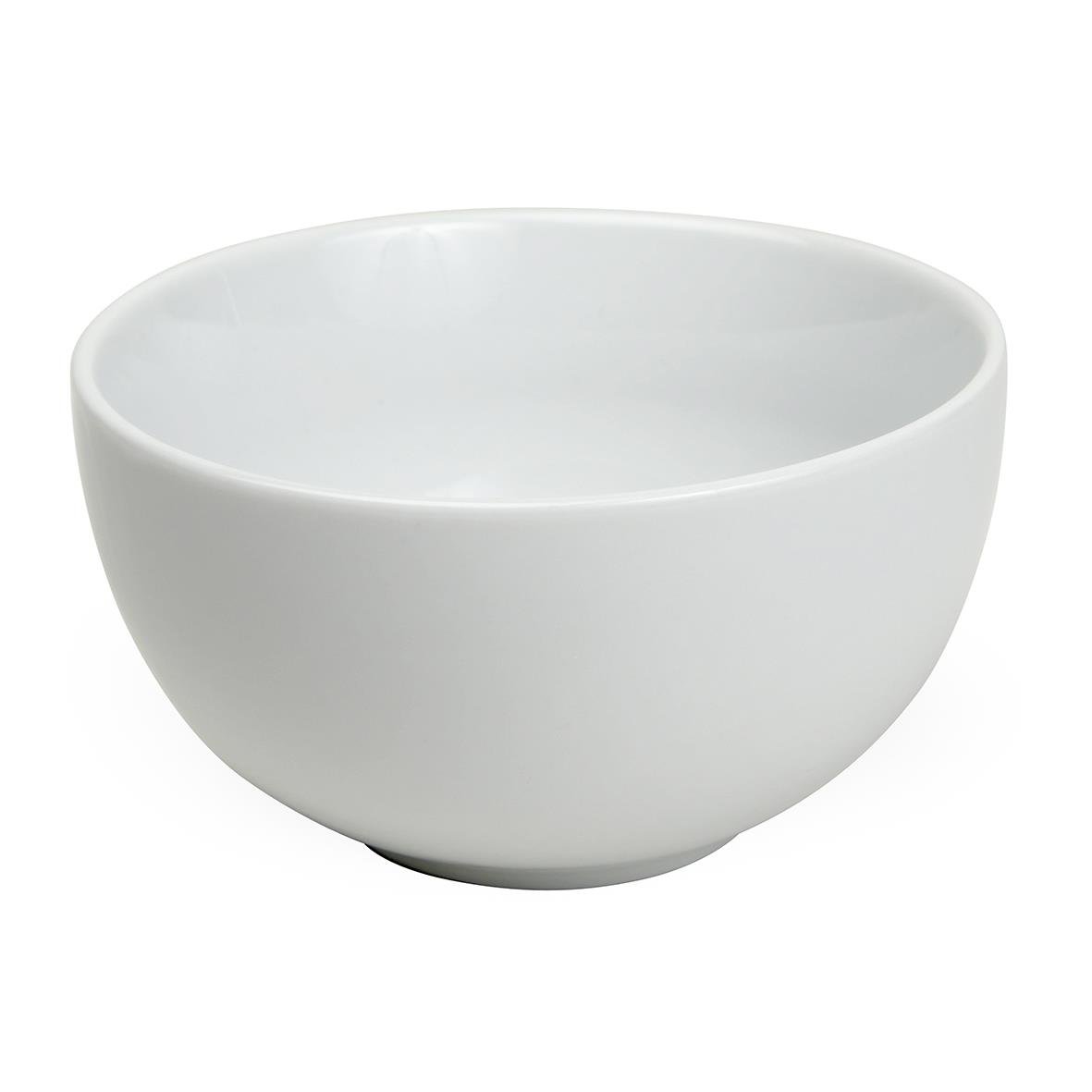 Vit skål med diameter 13 cm