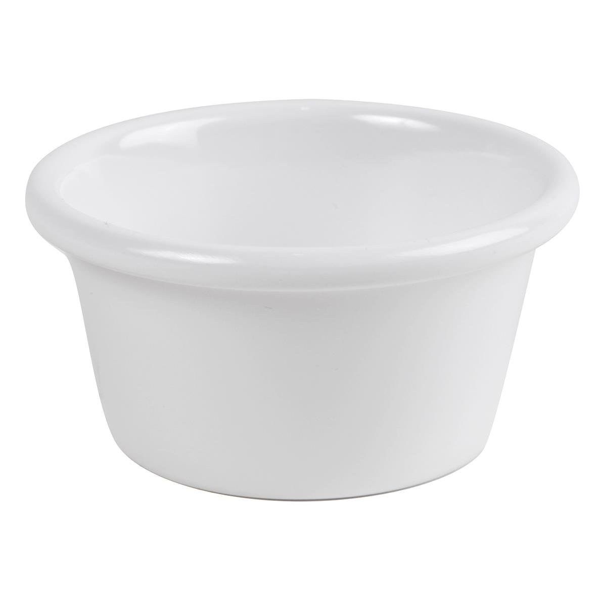 Vit skål med diameter 9,5 cm