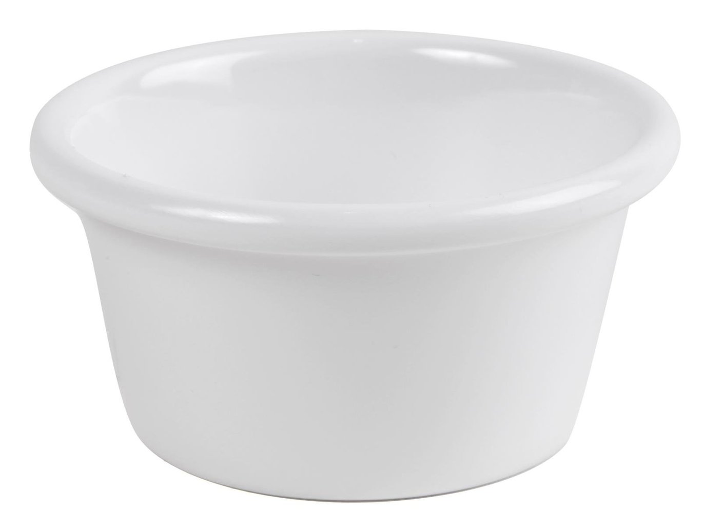 Vit skål med diameter 9,5 cm