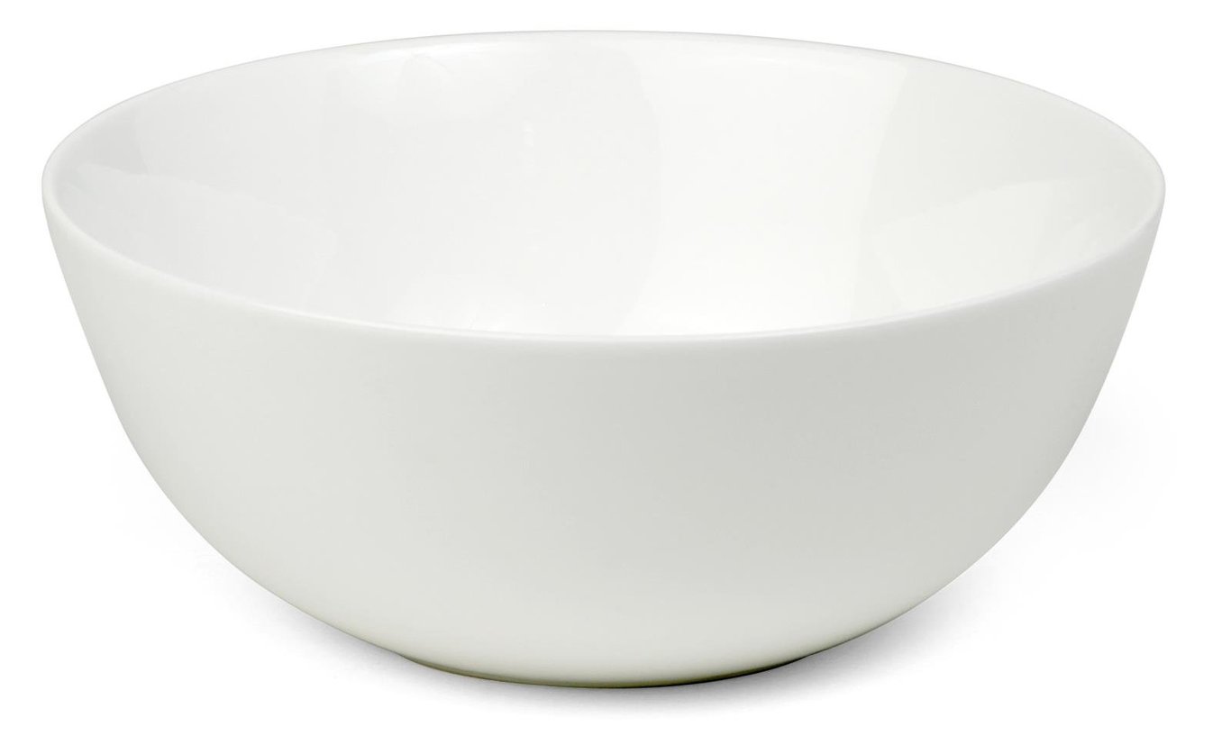 Vit skål med diameter på 15 cm