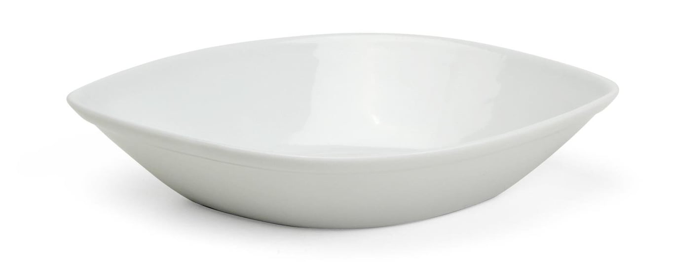 Vit skål 12x8cm låg form