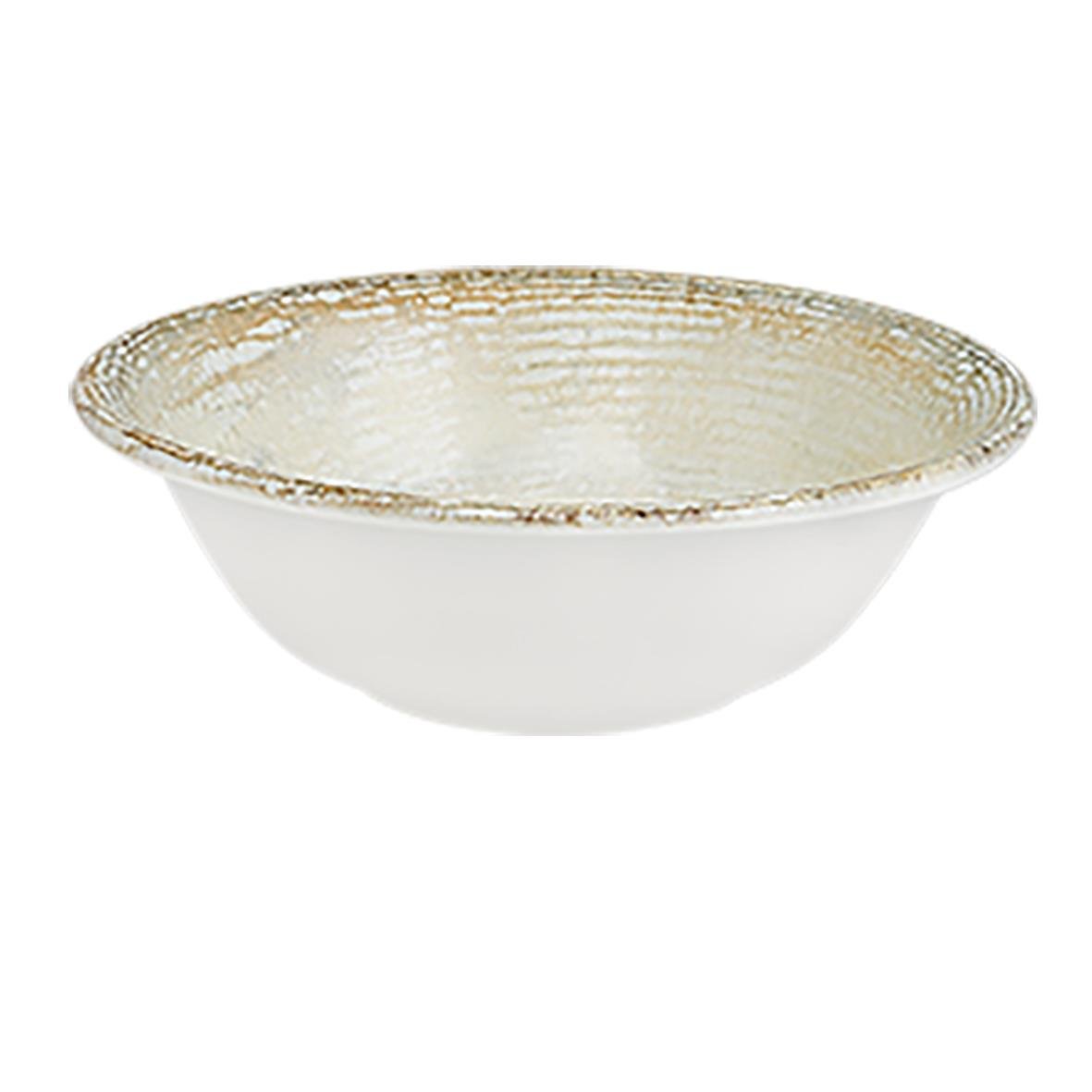 Vit skål Bonna Patera med guldkant Ø16cm