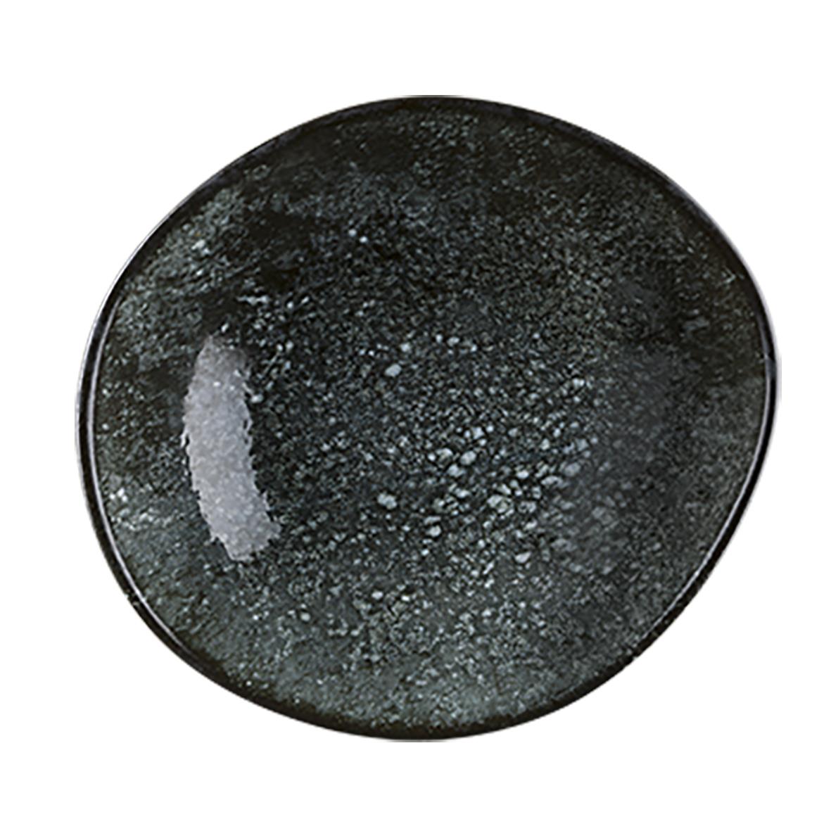 Svart skål Bonna Cosmos Black Ø18cm med glansig och texturerad yta