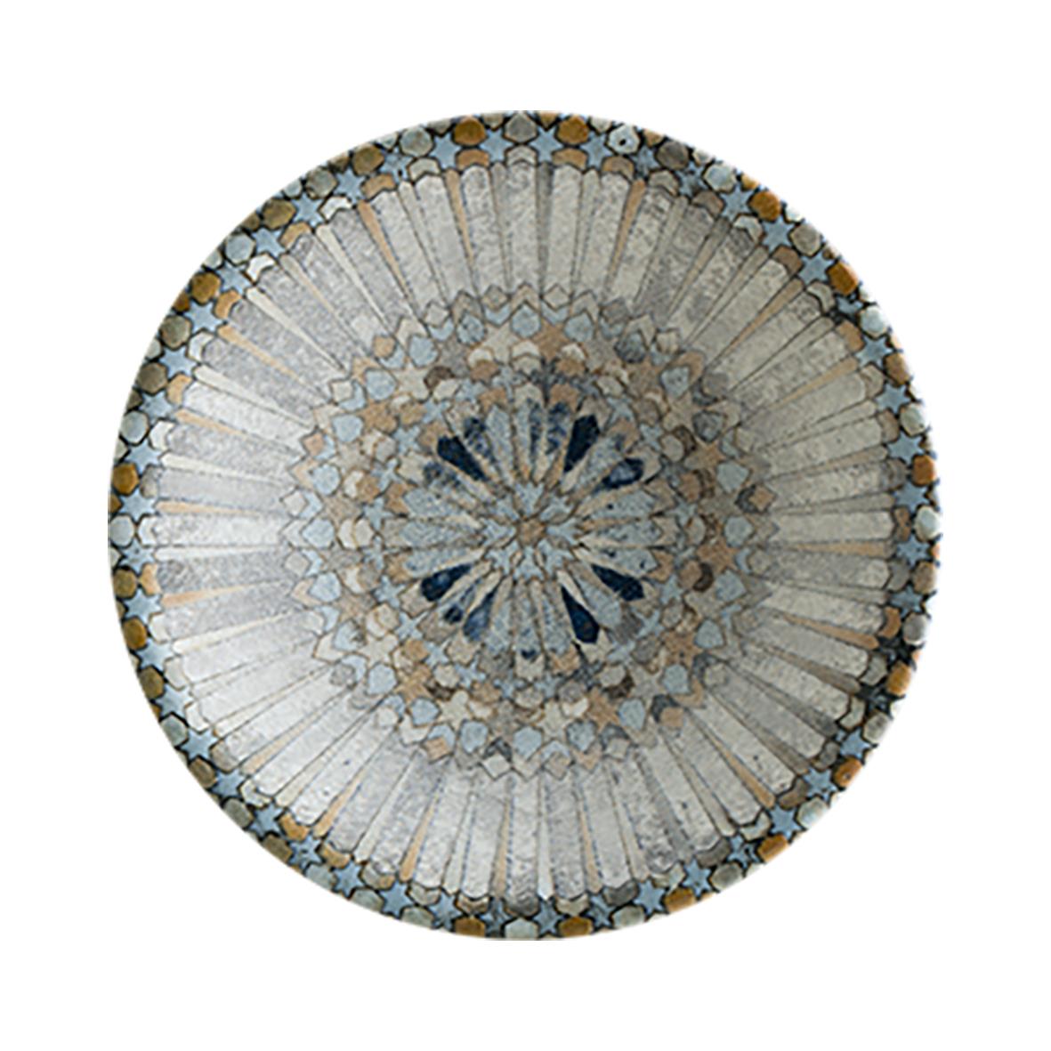 Skål Bonna Mosaik Ø16cm med blå och beige mönster