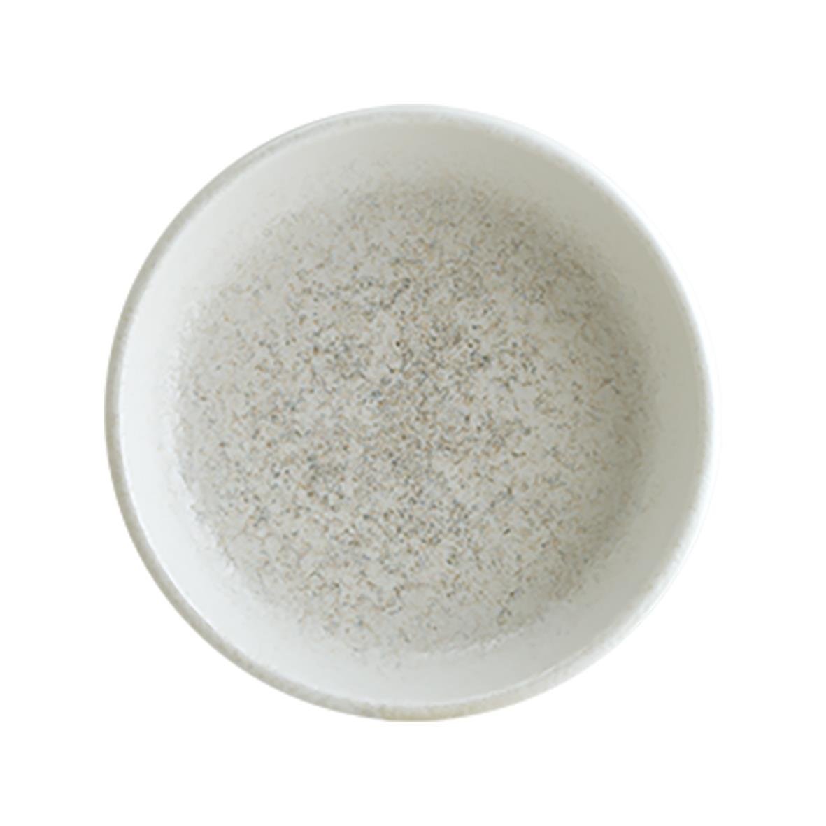 Vit skål med gråmelerad dekor, Ø10cm, Bonna Lunar Hygge