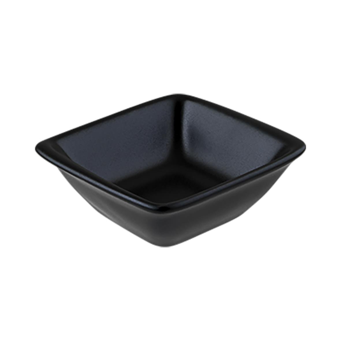 Svart skål Bonna Notte 8x8,5cm i kvadratisk form