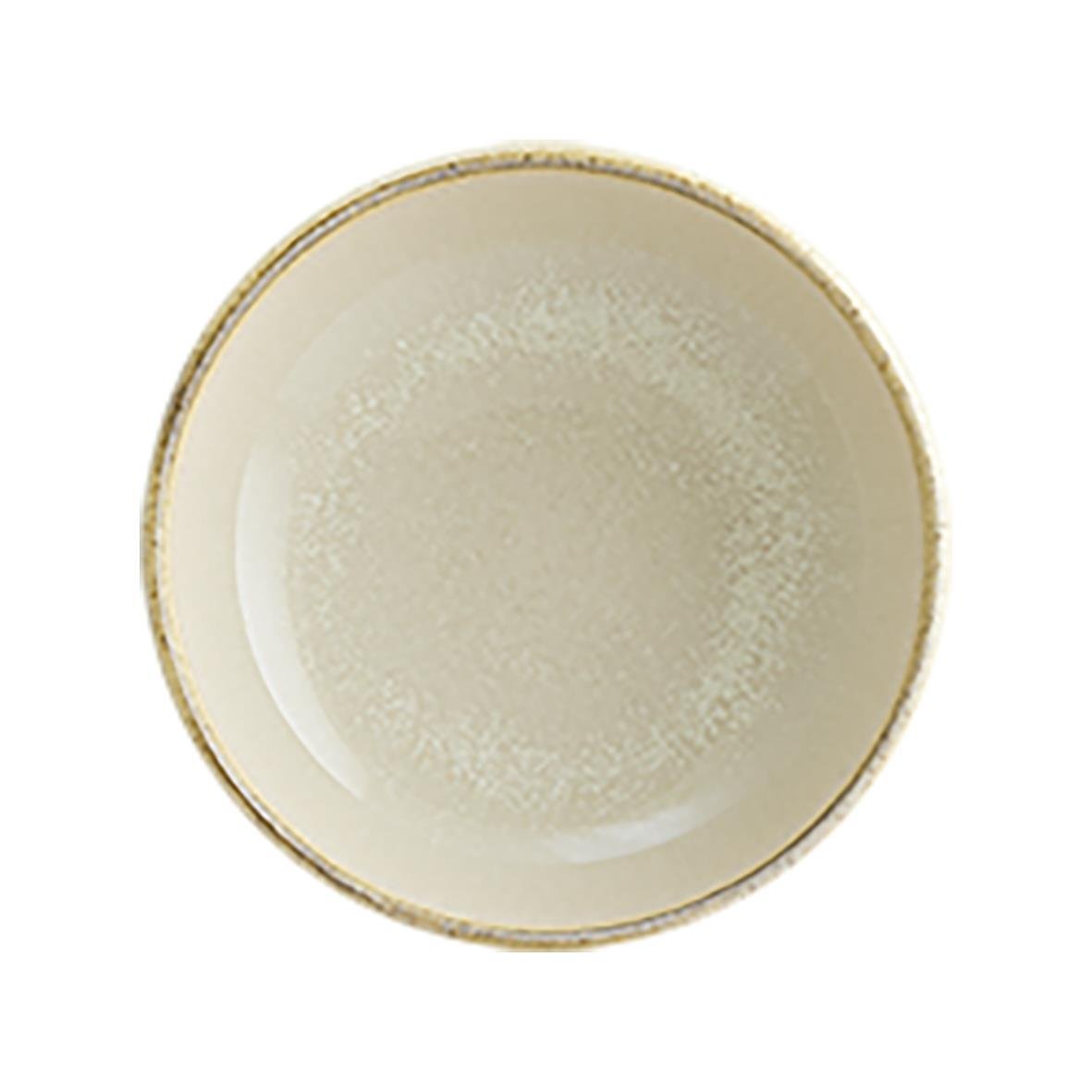 Vit skål med guldkant, diameter 10 cm, från Bonna Sand