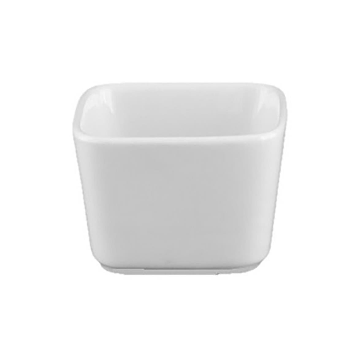 Vit liten skål i keramik, 7,5x7,5x5cm