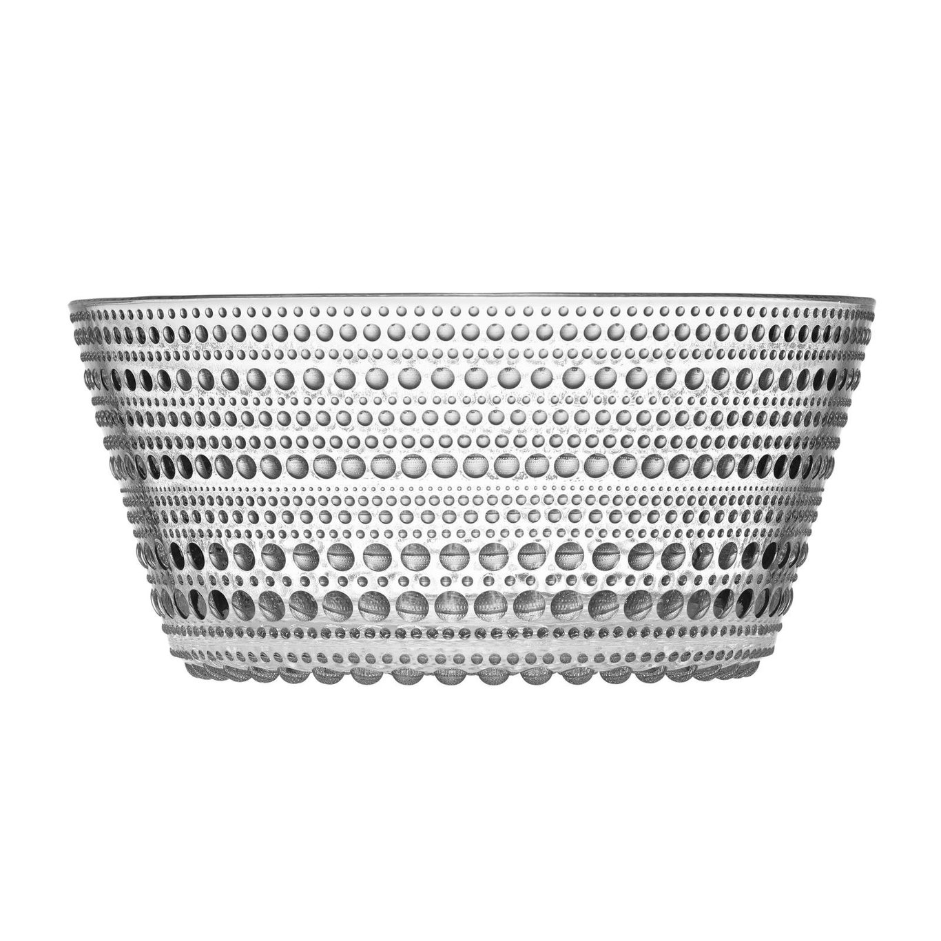 Klar Iittala Kastehelmi skål med prickmönster, 1,4L