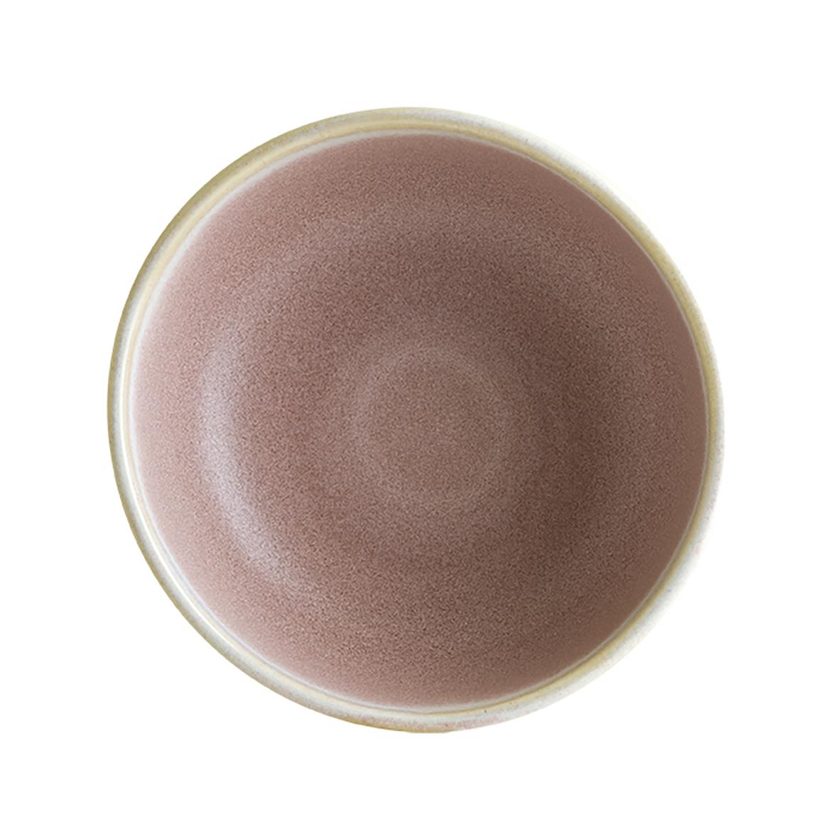 Pink skål Bonna Pott med diameter 14 cm sett uppifrån