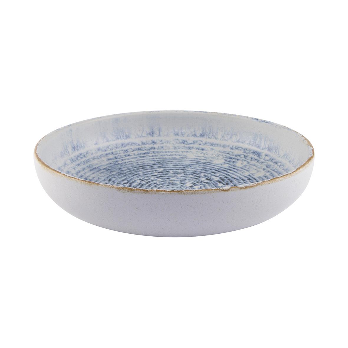 Blå skål Exxent Frost med diameter 22 cm, rund och dekorativ