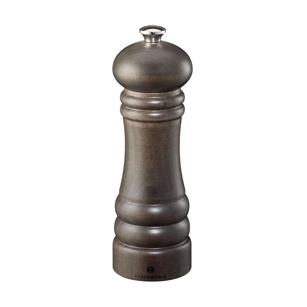 Brun pepparkvarn från Zassenhaus Berlin, 18 cm hög