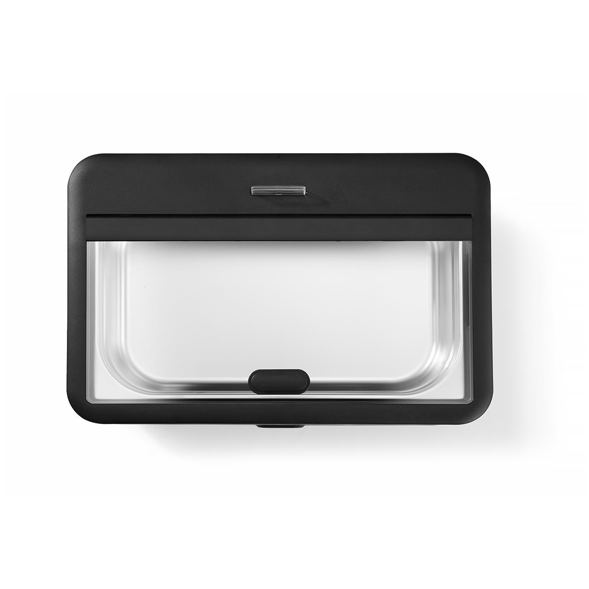 Svart chafing dish Hendi Hedi Uniq med måtten 607x402x245mm