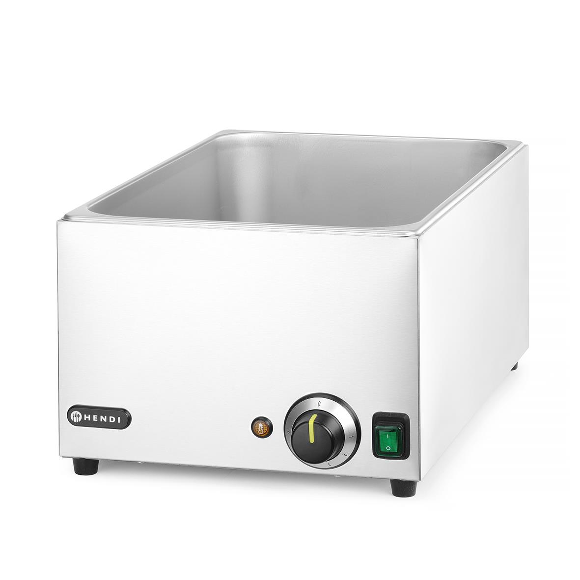 Värmeri Bain-Marie Hendi 1000W GN 574x334x241mm i vitt med kontrollknapp och indikatorlampa
