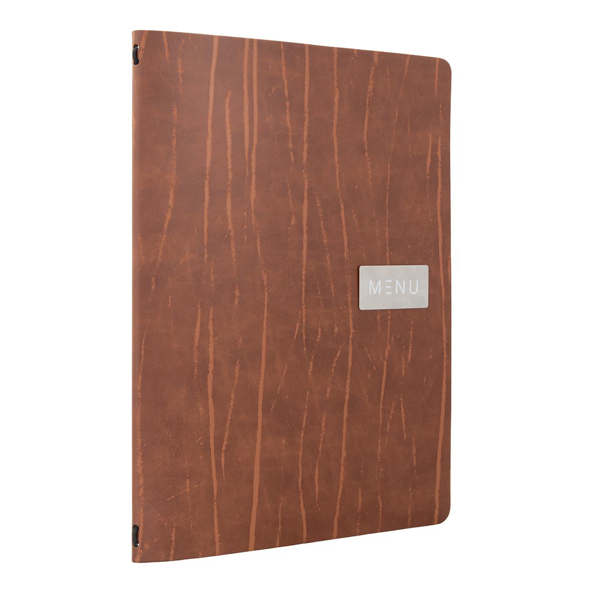 Menypärm Securit Ruga Läder Brun A4