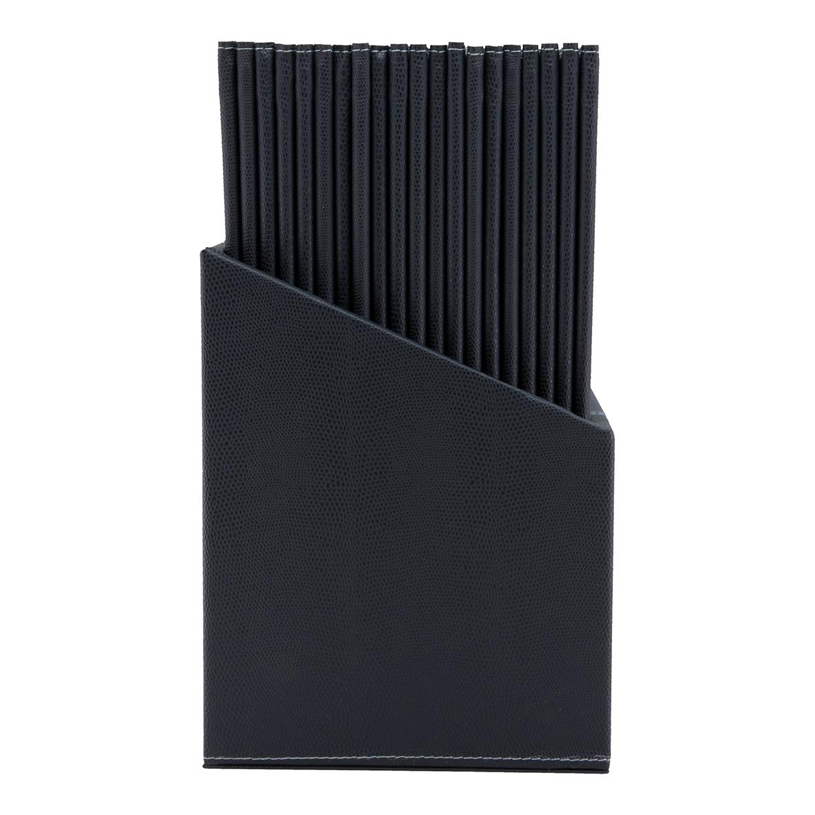 Blå menypärmslåda Securit Trendy i A4-storlek