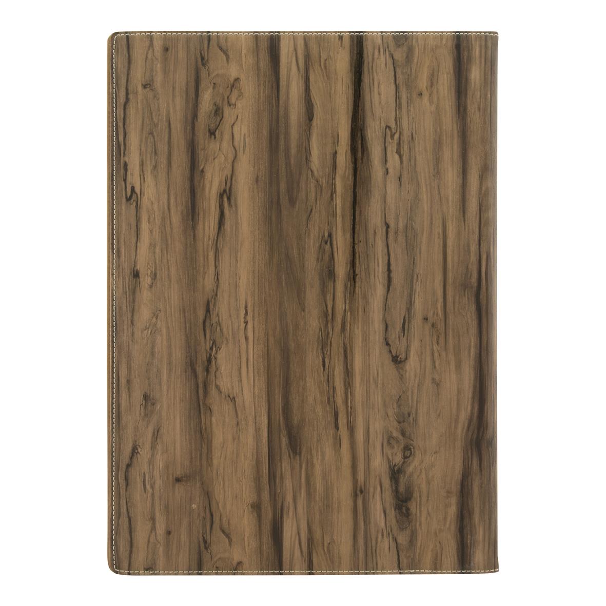 Brun menypärm i trädesign för A4-ark