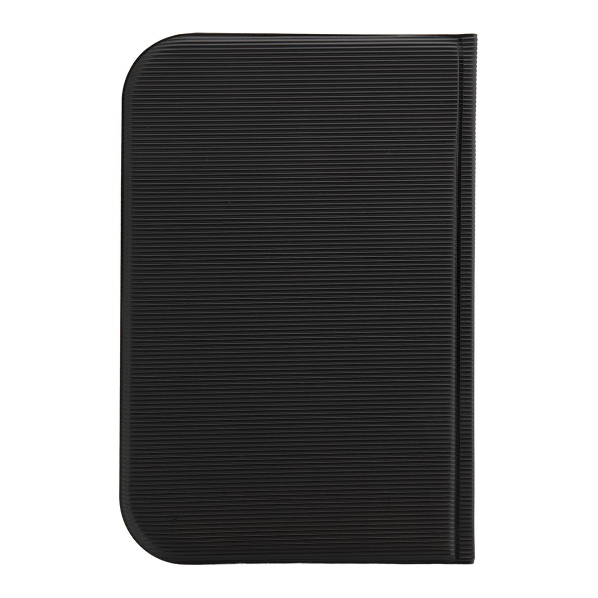 Svart menypärm Securit Essential i A5 storlek med ribbad yta