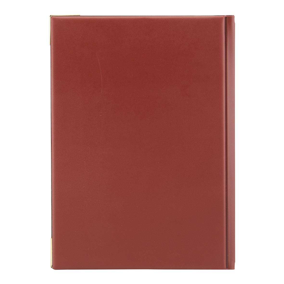 Vinröd menypärm i A5 storlek från Securit Basic