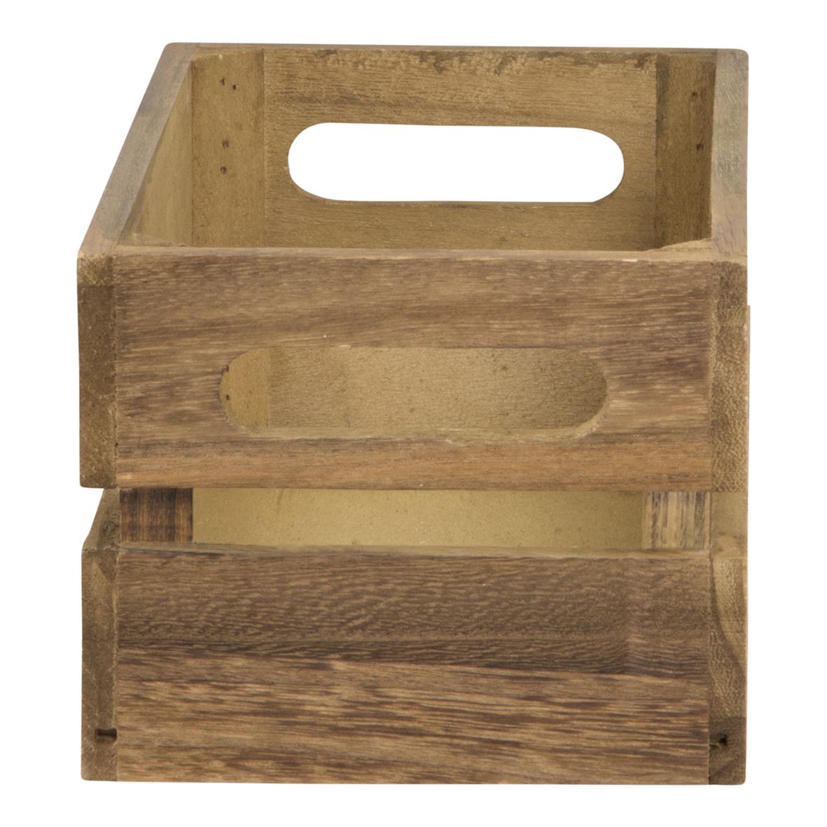 Bordscaddy i trä, brun, mått 11,6x24x14,2cm