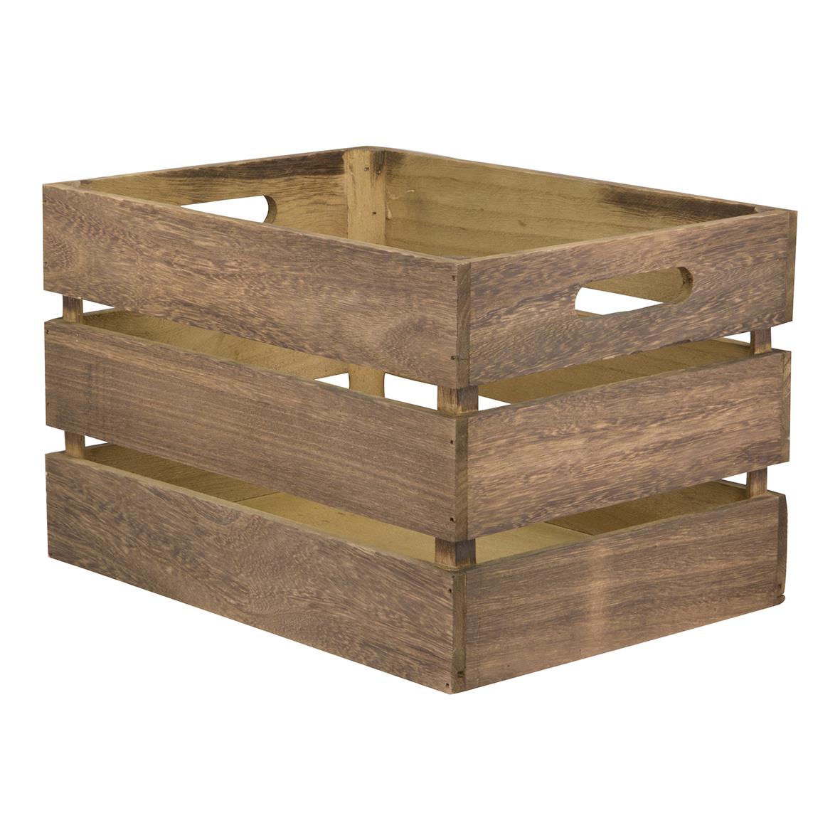 Menybox Securit Brun 21x33x24,2cm i trädesign