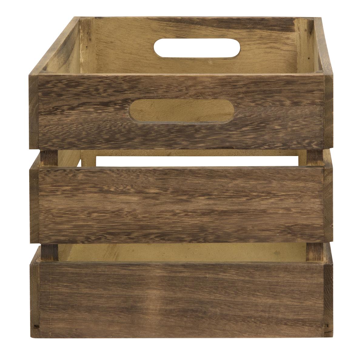 Menybox Securit Brun 21x33x24,2cm i trä med handtag