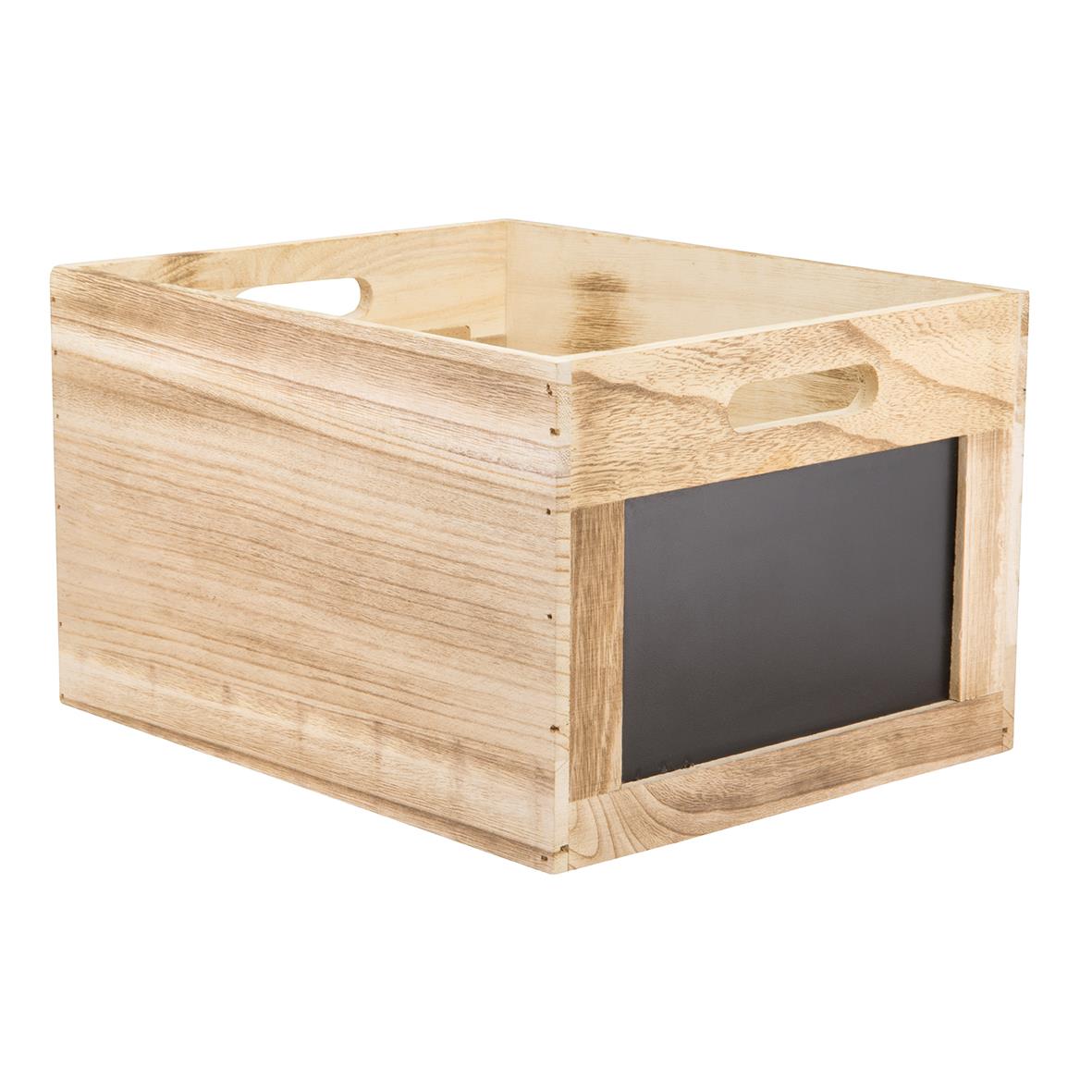 Menybox Securit Med Griffeltavla Brun 21x35x28,3cm