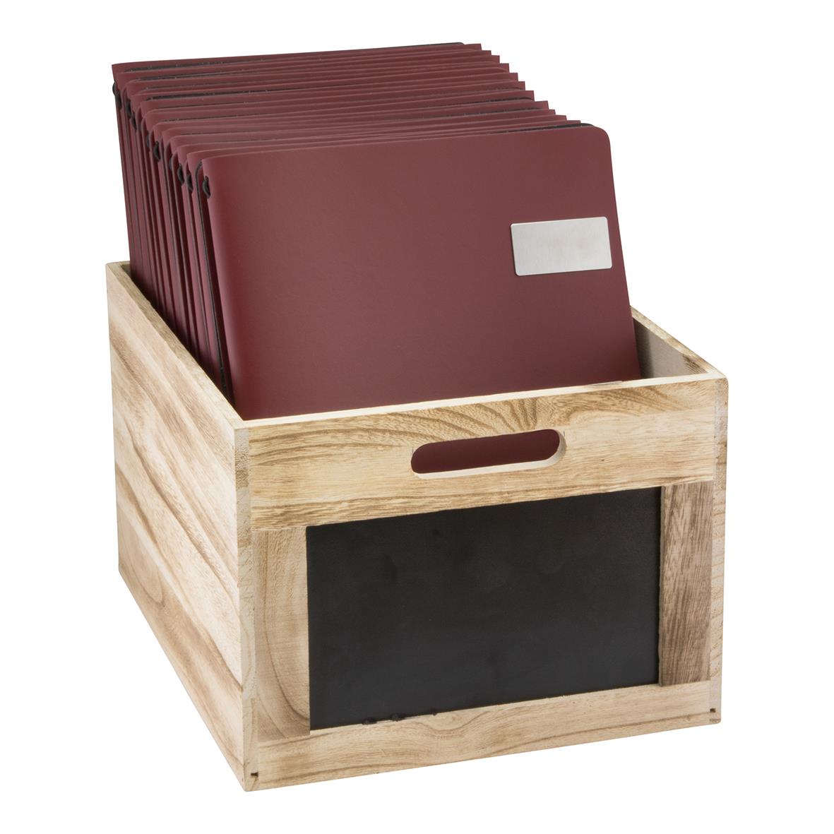 Menybox Securit Med Griffeltavla Brun 21x35x28,3cm 69080039_3