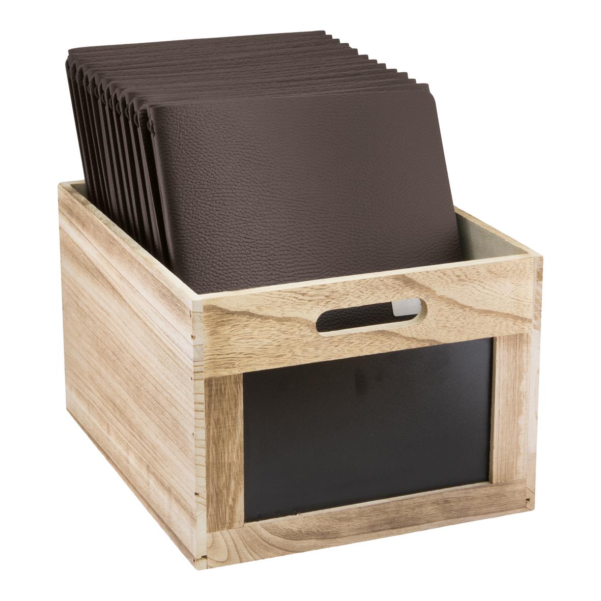 Menybox Securit Med Griffeltavla Brun 21x35x28,3cm 69080039_4