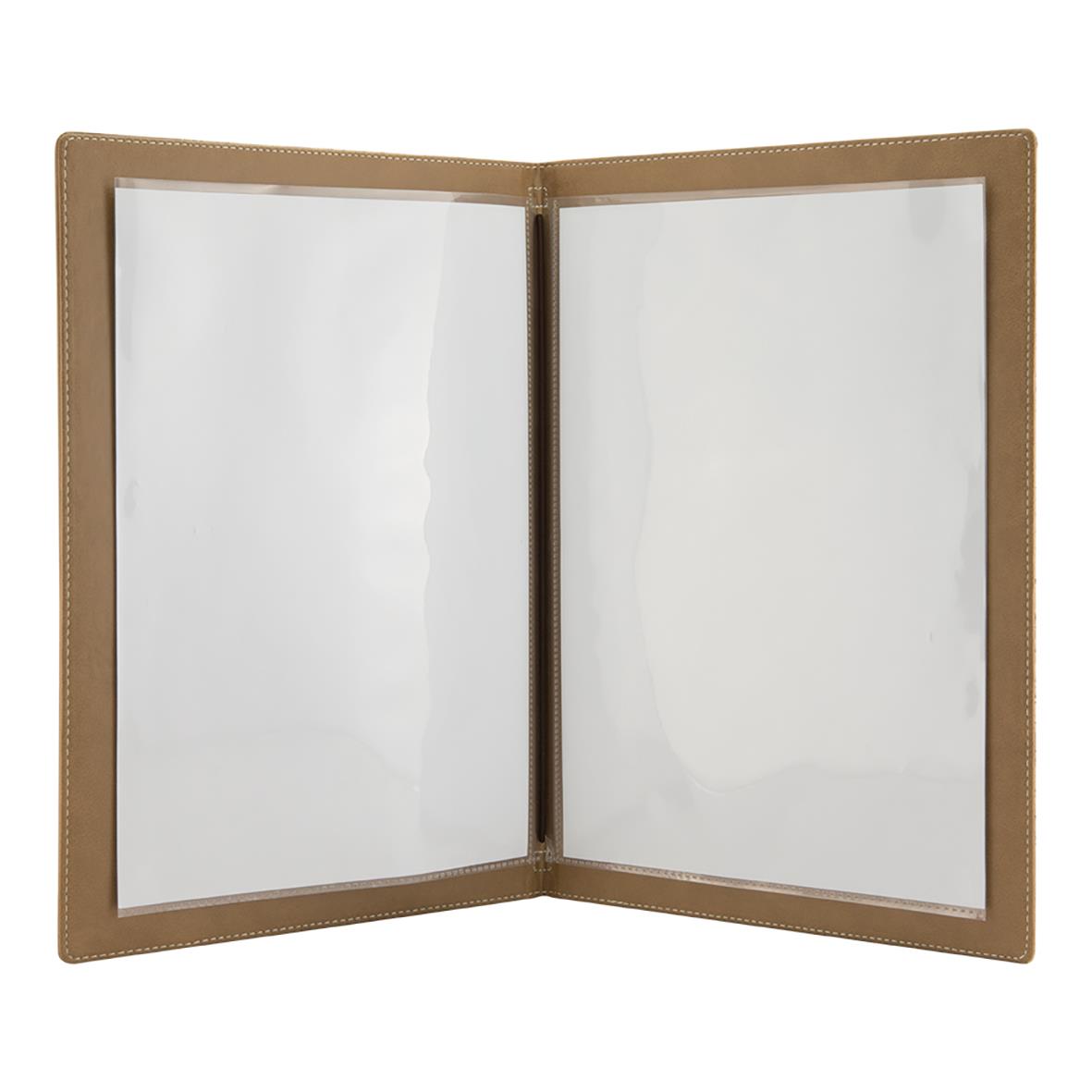 Menypärm i korkdesign för A4 med tomma sidor, Securit Design