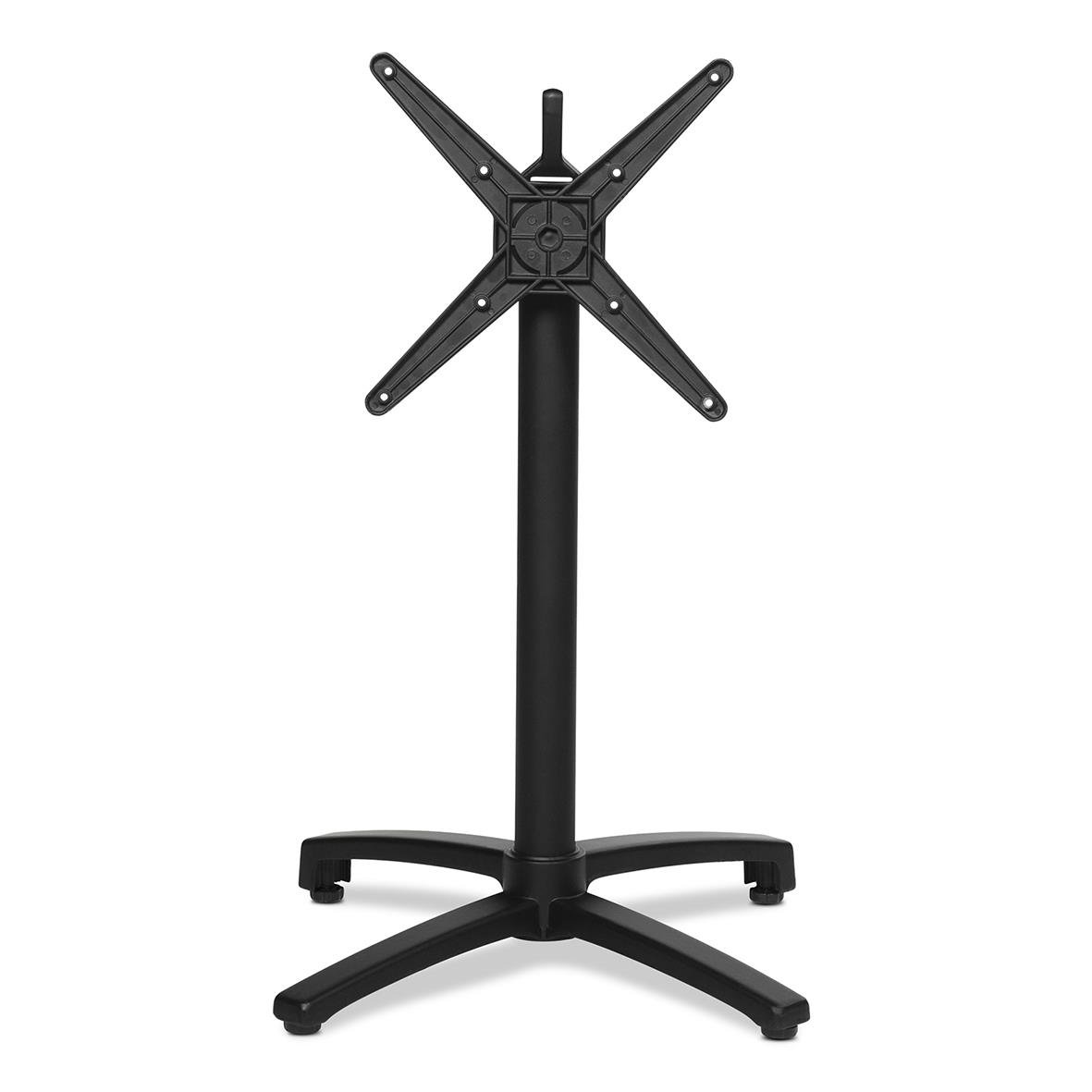 Fällbart bordstativ i svart med extra tyngd på 3 kg